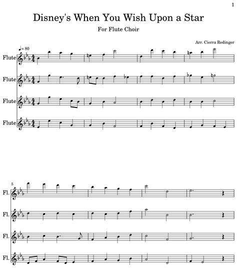 when u wish upon a star sheet music|music for when you wish upon a star.